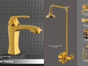Faisal Bath Set Mars Chrome Gold