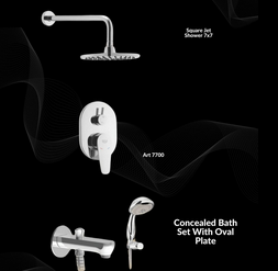 Faisal Shower Head Oval 7"x7"